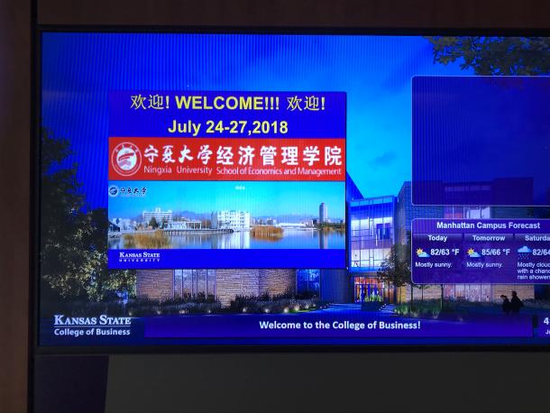 堪萨斯州立大学欢迎太阳集团tyc5997MBA师生
